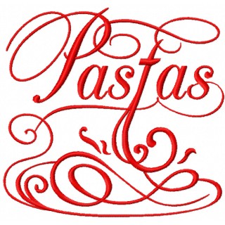 Pastas embroidery design - Embroidery Design