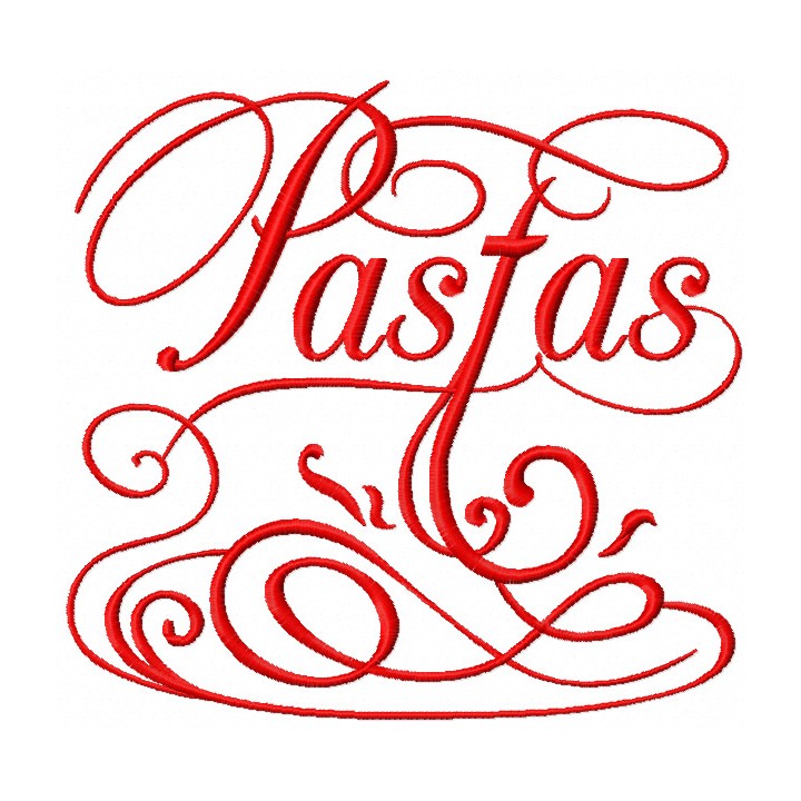 Pastas embroidery design - Embroidery Design