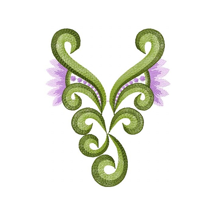 Swirl free design embroidery design - Embroidery Design