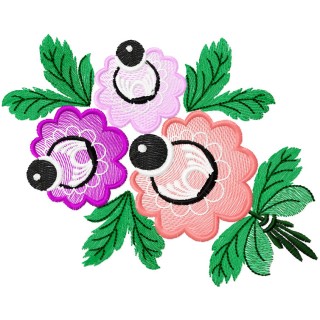 Flower 45 embroidery design - Embroidery Design