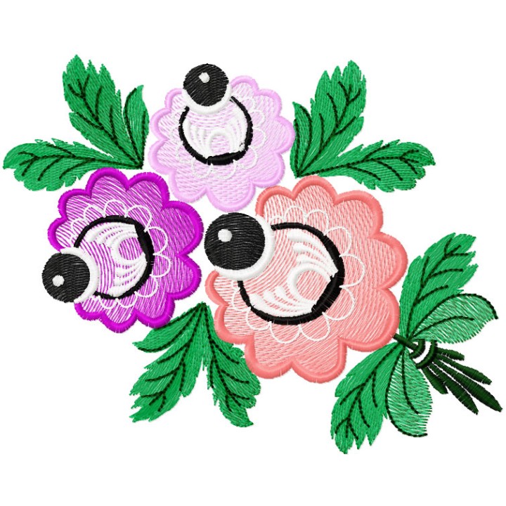 Flower 45 embroidery design - Embroidery Design