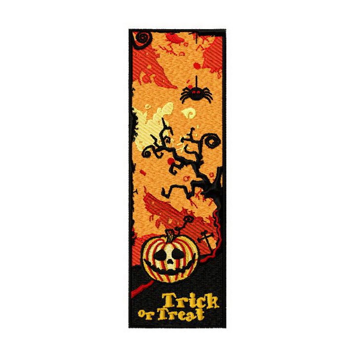 Halloween bookmark 2 embroidery design - Embroidery Design