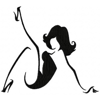 Sexy girl 2 embroidery design - Embroidery Design