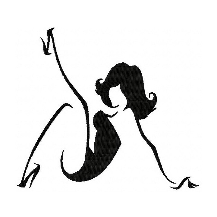 Sexy girl 2 embroidery design - Embroidery Design