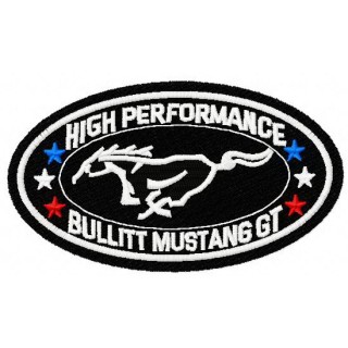 Mustang Bullitt GT embroidery design - Embroidery Design