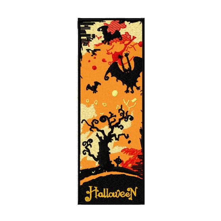 Halloween bookmark embroidery design - Embroidery Design