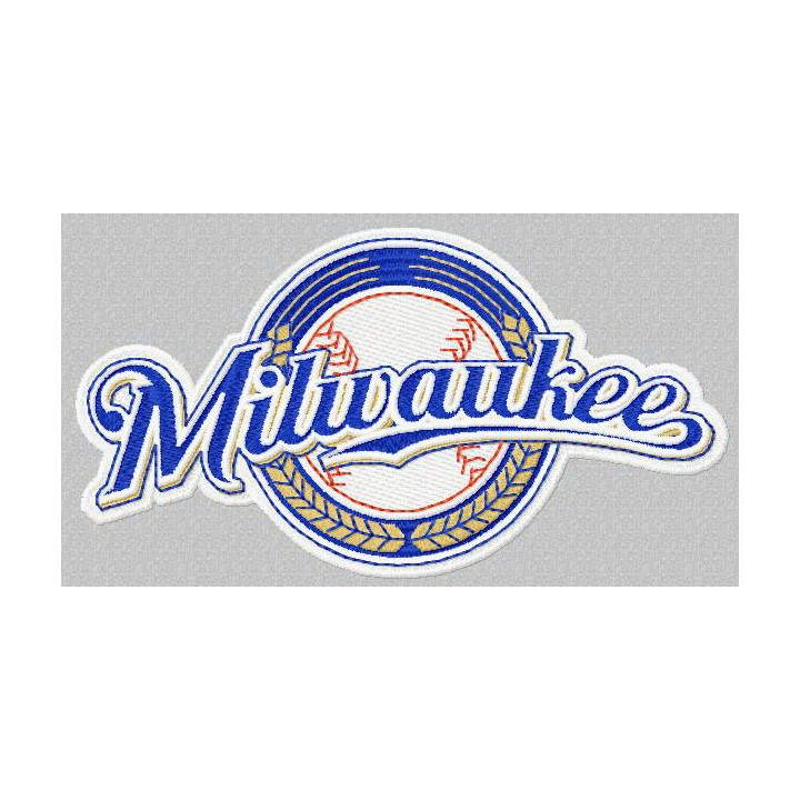 Milwaukee Brewers logo 2 embroidery design - Embroidery Design