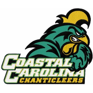 Coastal Carolina Chanticleers logo embroidery design - Embroidery Design