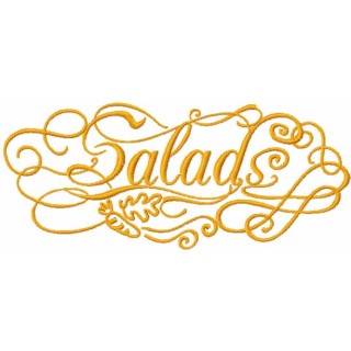 Salads embroidery design - Embroidery Design