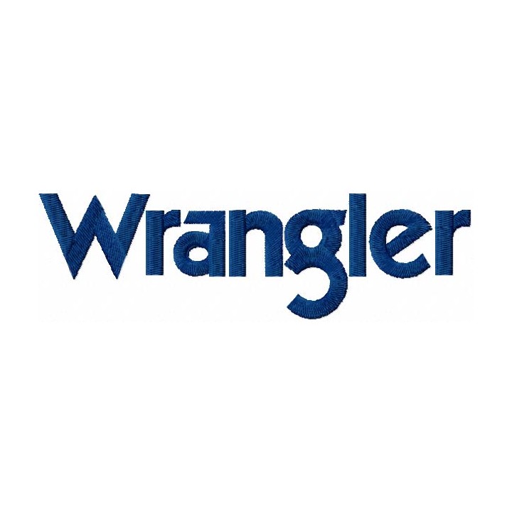 Wrangler jeans logo embroidery design - Embroidery Design