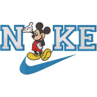 Nike Hi Mickey embroidery design - Embroidery Design