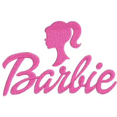 Barbie Bash Burst embroidery design showcasing vibrant colors and playful motifs, ideal for t-shirts and tote bags.