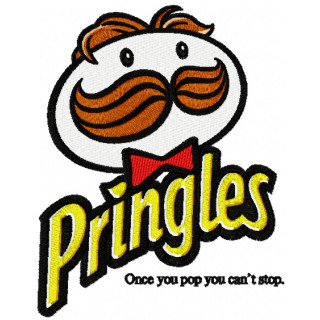 Pringles logo embroidery design - Embroidery Design