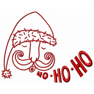 Santa's face 2 embroidery design - Embroidery Design