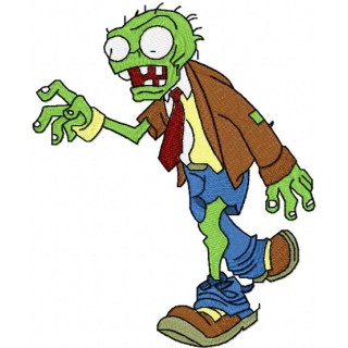 Zombie embroidery design - Embroidery Design