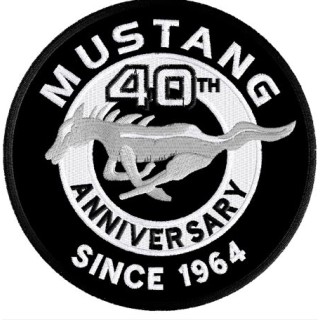 Mustang Anniversary 1964 logo embroidery design - Embroidery Design