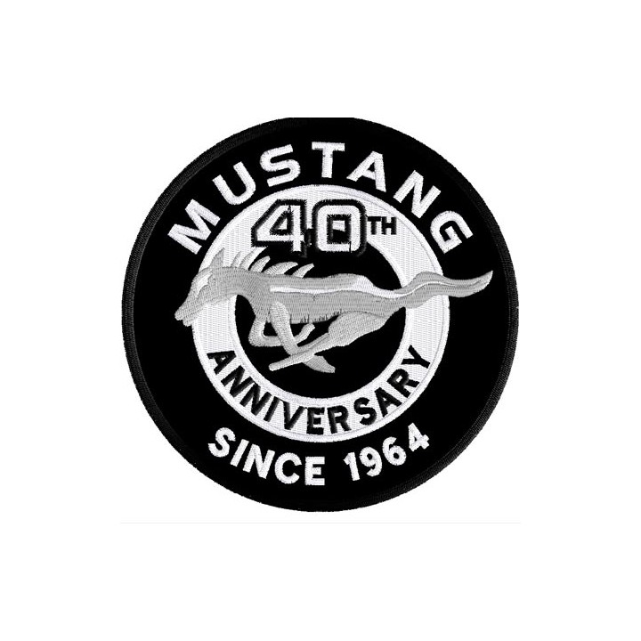 Mustang Anniversary 1964 logo embroidery design - Embroidery Design