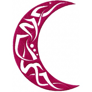 Tribal Moon embroidery design - Embroidery Design
