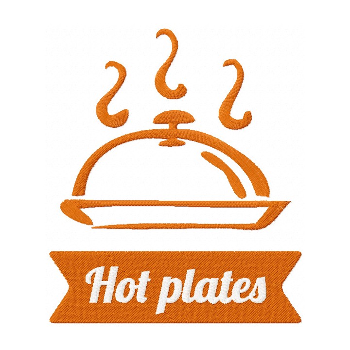 Hot Plate embroidery design - Embroidery Design