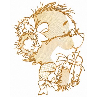 Thanks for present, my friend embroidery design - Embroidery Design