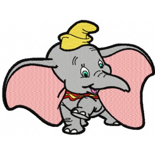 Dumbo dancing embroidery design - Embroidery Design
