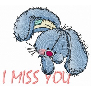 I miss you 6 embroidery design - Embroidery Design