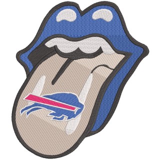 Buffalo Bills lip embroidery design - Embroidery Design