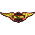Honda wings logo embroidery design preview showcasing intricate details for stitching on apparel and accessories.