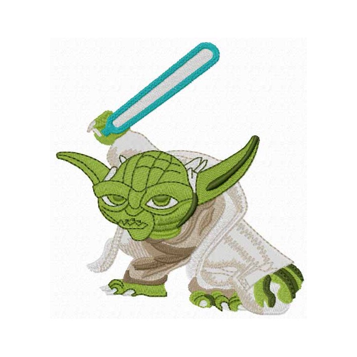 Yoda brave embroidery design - Embroidery Design