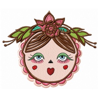 Black matryoshka 3 embroidery design - Embroidery Design