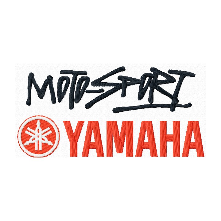 Motosport Yamaha logo embroidery design - Embroidery Design