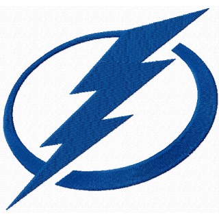 Tampa Bay Lightning logo embroidery design - Embroidery Design