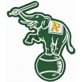 Oakland Athletics alternative logo embroidery design - Embroidery Design
