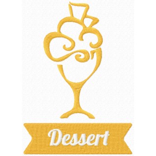 Dessert label embroidery design - Embroidery Design