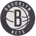 Embroidery design preview of the Brooklyn Nets Primary Logo featuring detailed stitching and vibrant colors.
