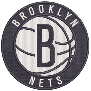 Brooklyn Nets Primary Logo embroidery design - Embroidery Design