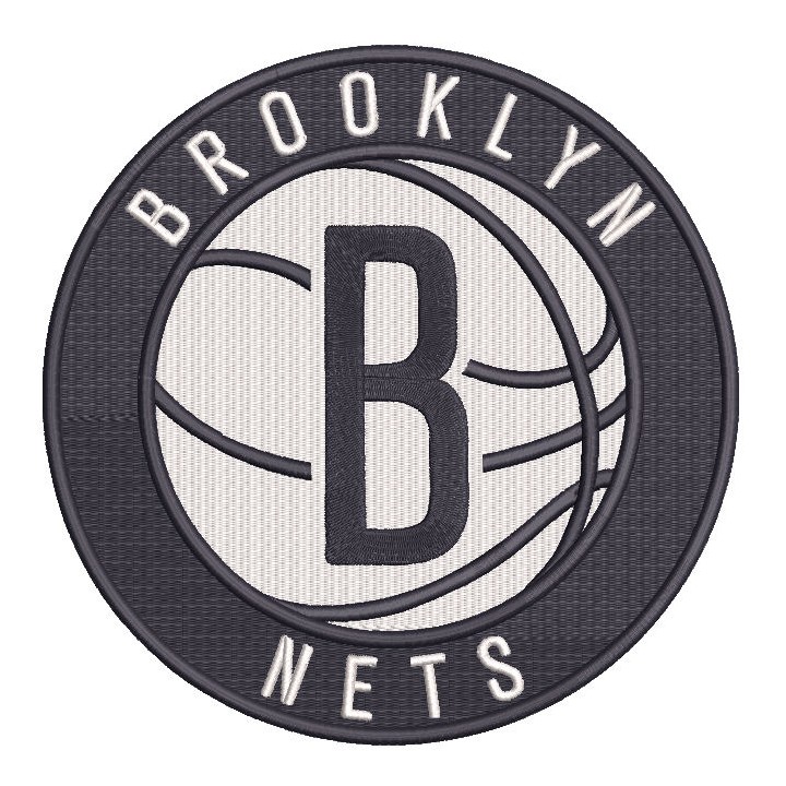 Brooklyn Nets Primary Logo embroidery design - Embroidery Design