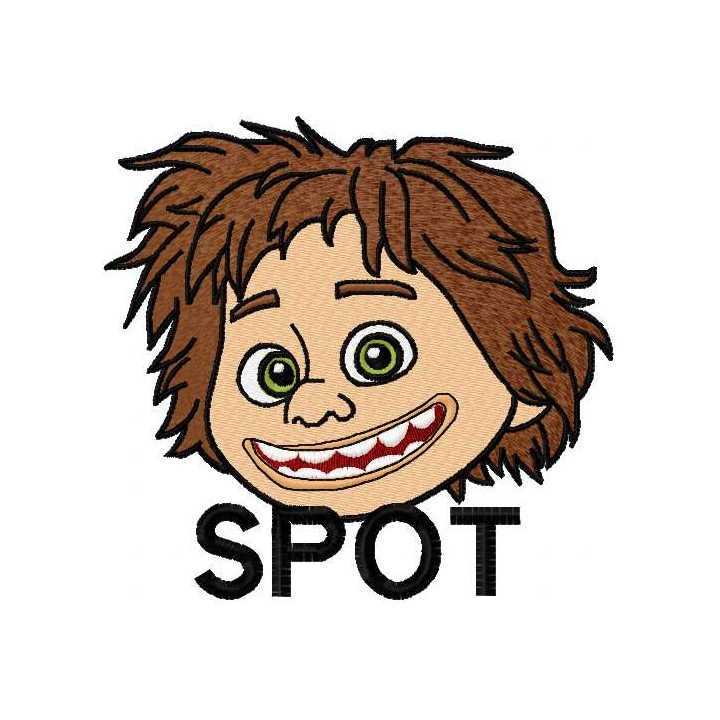 Spot smile embroidery design - Embroidery Design
