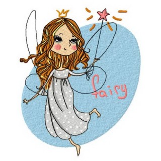 Charming fairy 2 embroidery design - Embroidery Design