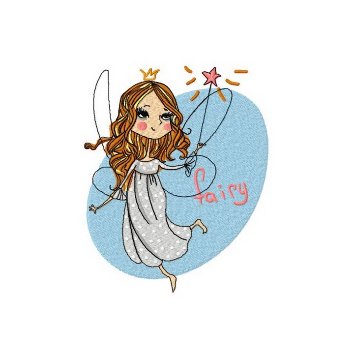 Charming fairy 2 embroidery design - Embroidery Design