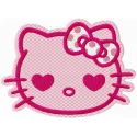 Hello Kitty Pink 2 embroidery design featuring a cute character, ideal for stitching on t-shirts and tote bags.