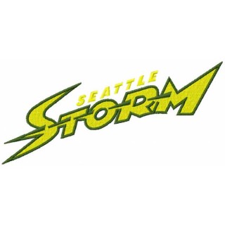 Seattle Storm wordmark embroidery design - Embroidery Design