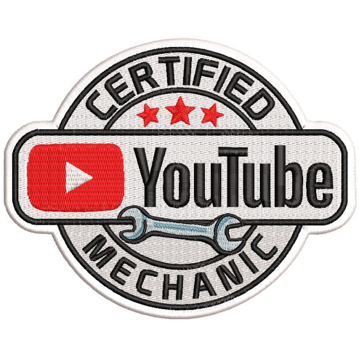 YouTube certified mechanic embroidery design - Embroidery Design