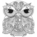 Owl redwork embroidery design showcasing a charming bird motif, perfect for stitching on various fabric items.