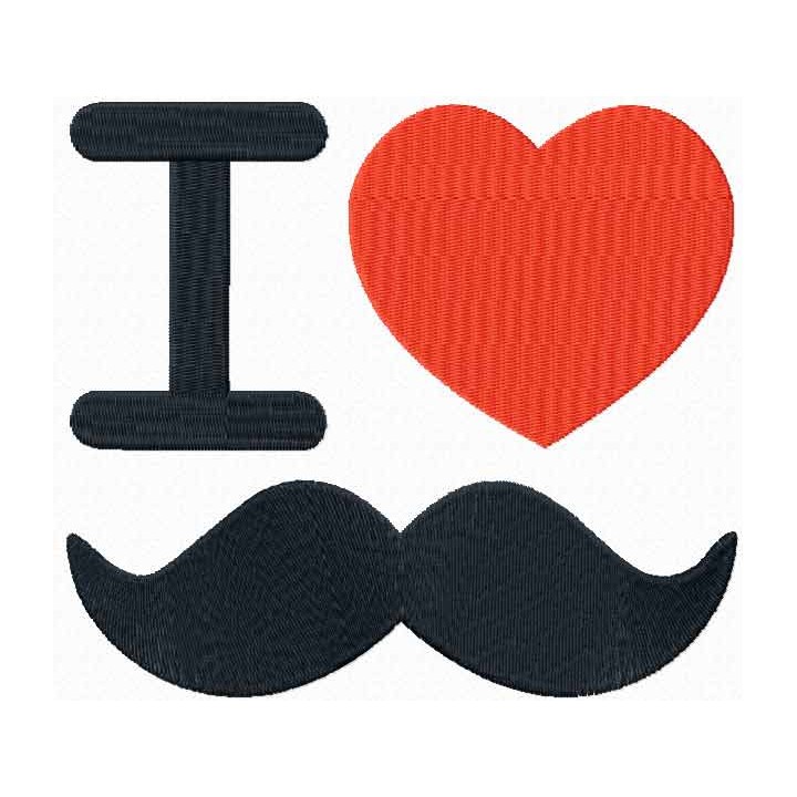 I love mustache embroidery design - Embroidery Design