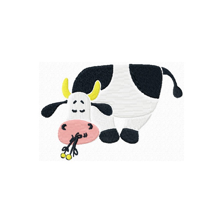 Cute Cow embroidery design - Embroidery Design