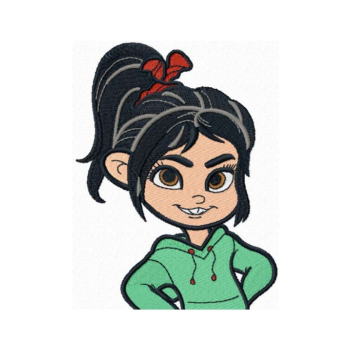 Vanellope von Schweetz brave embroidery design - Embroidery Design