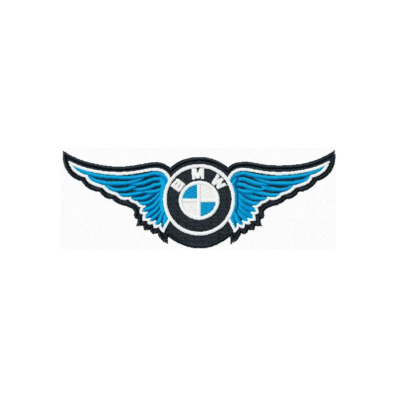 Preview of auto wings logo embroidery design, perfect for stitching on caps, t-shirts, and jackets.