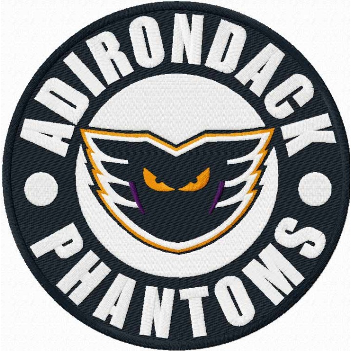 Adirondack Phantoms logo embroidery design - Embroidery Design