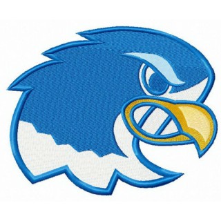 Notre Dame Falcons alternative logo embroidery design - Embroidery Design